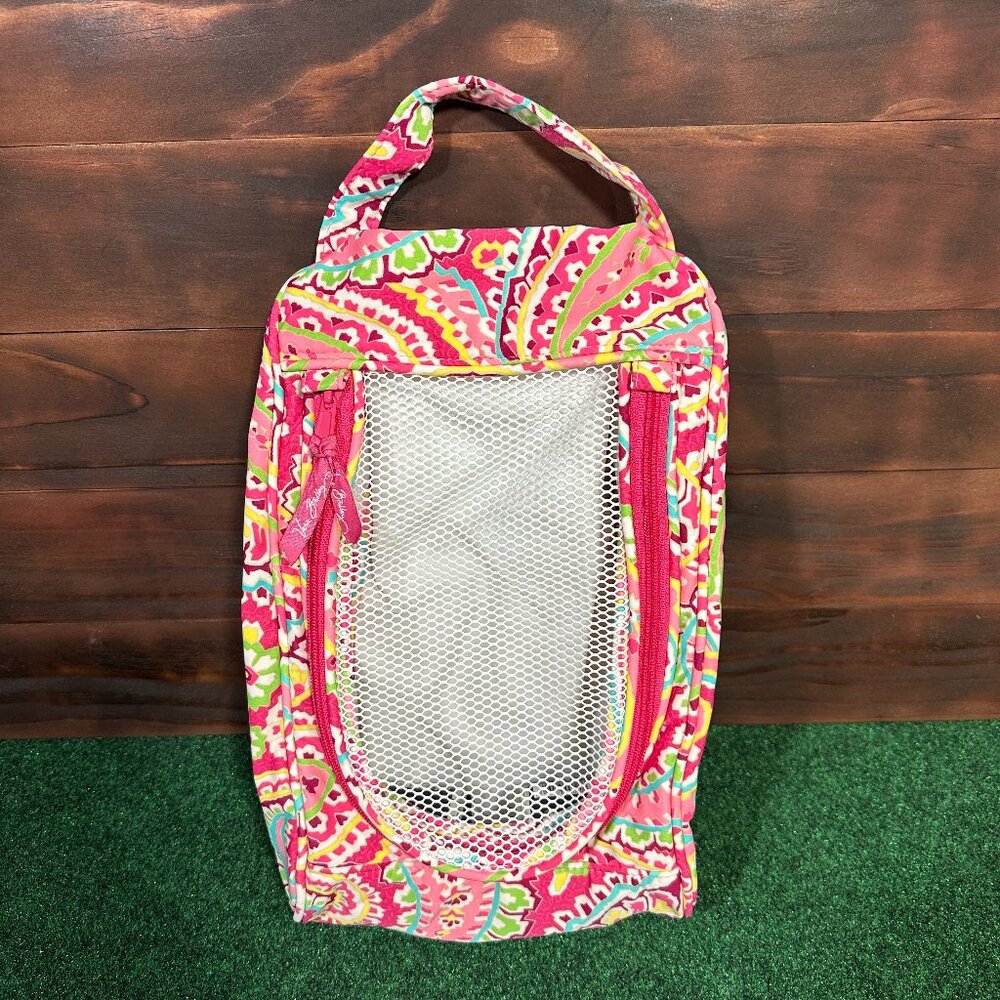 Vera Bradley Capri Melon Travel Packing Shoe Bag 14”x8” Retired Print